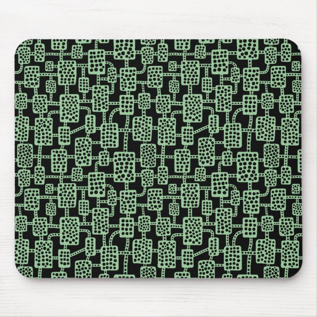 Abstrakt 041113 - Schwarz-grün ausgeblendet Mousepad (Vorne)