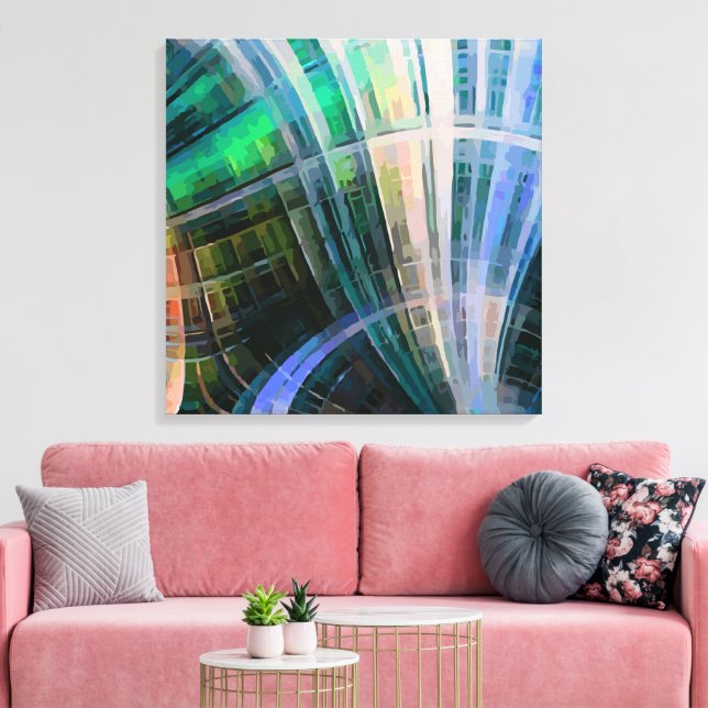 Abstrakt 14507 leinwanddruck (Insitu (Wohnzimmer))