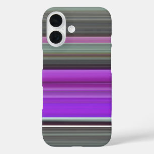 Abstrakt #1: Lila und grauer Fall für iPhone-Case iPhone 16 Hülle
