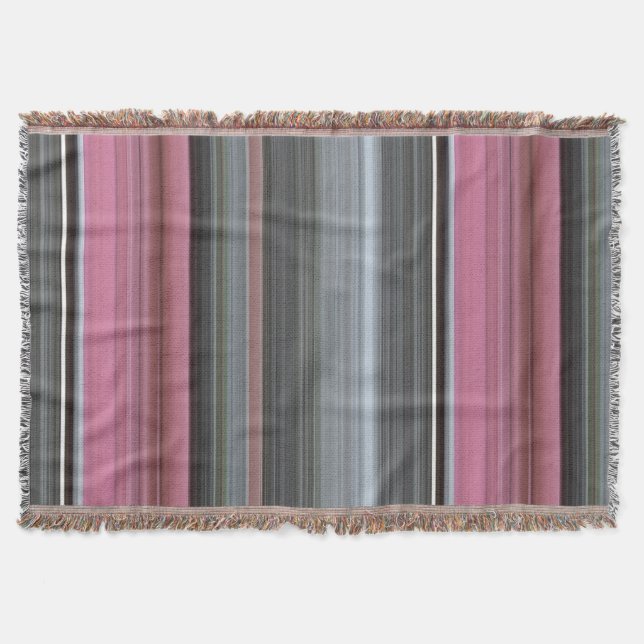 Abstrakt #1: Rosa und grau Decke (Vorderseite)