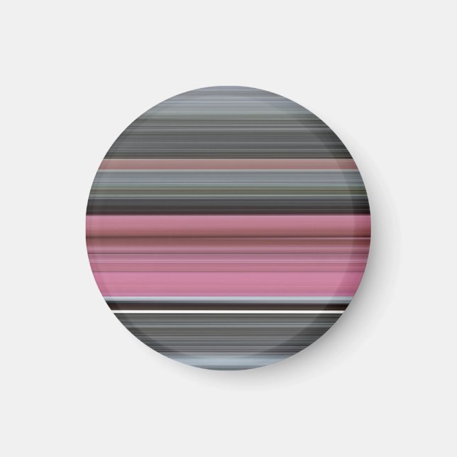 Abstrakt #1: Rosa und grau Magnet (Vorne)