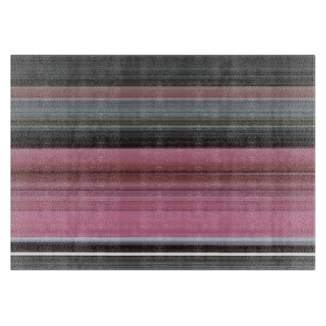 Abstrakt #1: Rosa und grau Schneidebrett (Vorderseite)