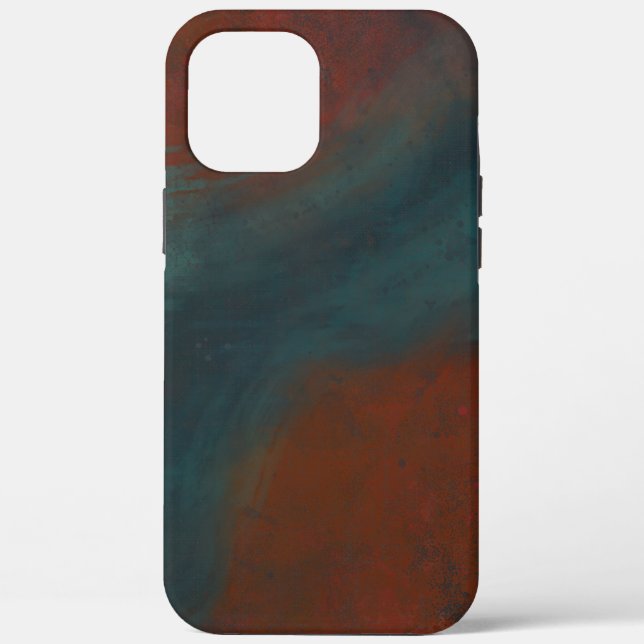 Abstrakt 1: Rot und Blues Case-Mate iPhone Hülle (Rückseite)