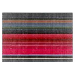 Abstrakt #1: Rot und Grau Schneidebrett