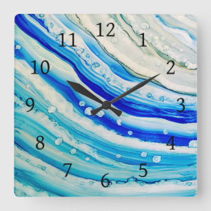 Abstrakt 24 quadratische wanduhr