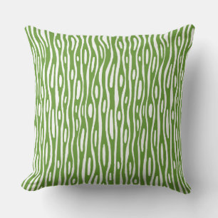 Abstrakt 280314 - Avocado Green on White Kissen