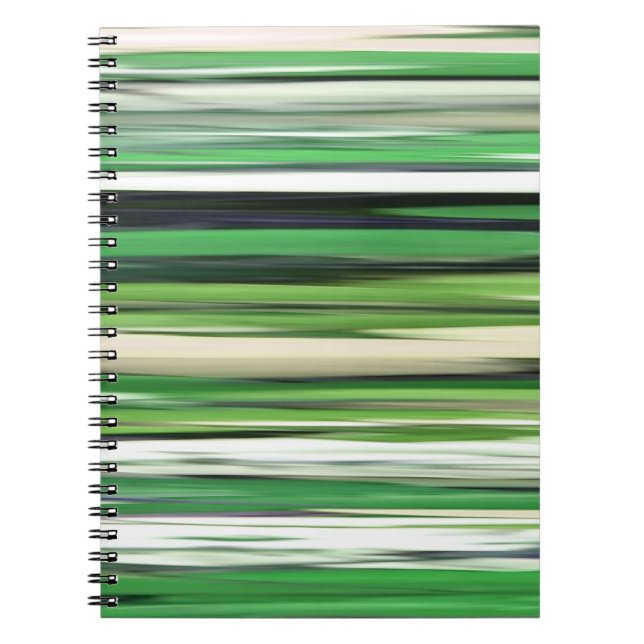 Abstrakt 2: Grüne Unschärfe Notizblock (Vorderseite)