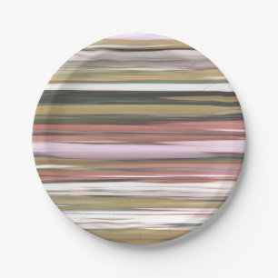 Abstrakt 2: Herbstfarben im Herbst verschwommen Pappteller