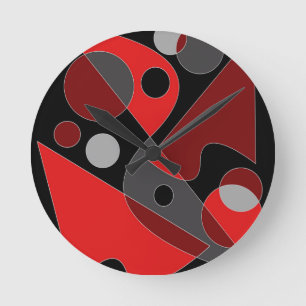 Abstrakt #311 runde wanduhr