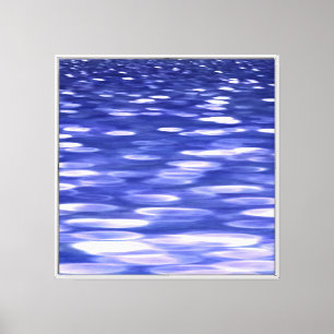 Abstrakt #3: Blauer Schimmer Leinwanddruck
