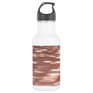 Abstrakt #3: Kupfer-Roségold-Schimmer Trinkflasche