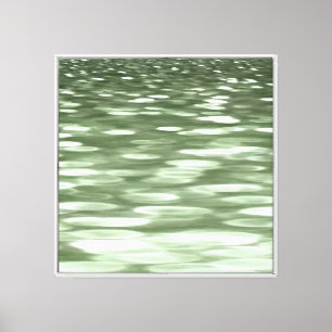 Abstrakt #3: Olivgrüner Blur Leinwanddruck