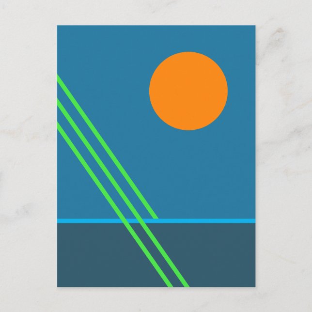 ABSTRAKT 3 POSTKARTE (Vorderseite)