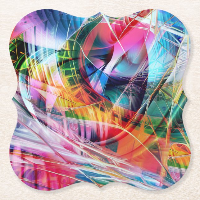 ABSTRAKT 4 UNTERSETZER (Vorderseite)