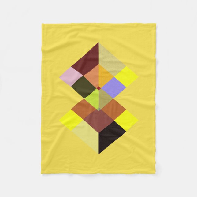 Abstrakt #727 fleecedecke (Vorderseite)