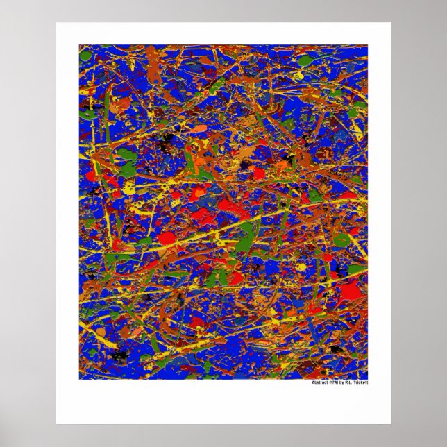 Abstrakt #741 poster (Vorne)