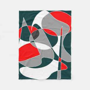 Abstrakt #76 fleecedecke