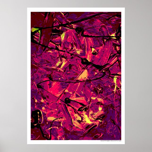 Abstrakt #787 Alighieri's Inferno Poster (Vorne)