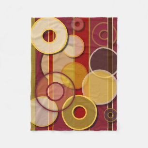 Abstrakt #843 fleecedecke