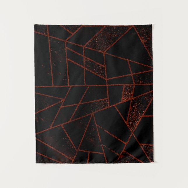 Abstrakt #948 Red Small Wandteppich (Vorderseite)