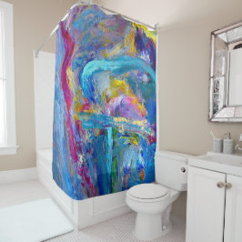 Abstrakt 97 Expressionist Duschvorhang