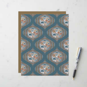 Abstrakt Accent Dot Mandala Retro Ogee Scrapbook