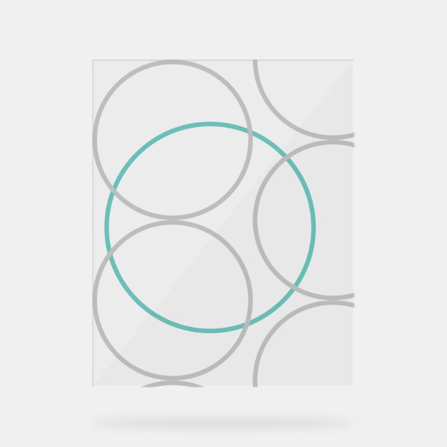 Abstrakt Acrylschild (Vorderseite)