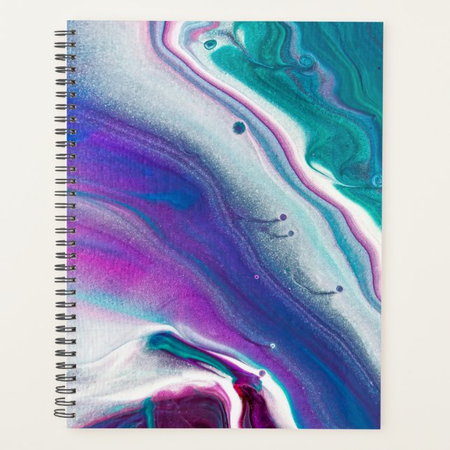 Abstrakt Agate Wasserfarbmuster Planer (Vorderseite)