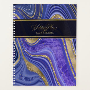Abstrakt Agate Wedding Midnight ID827 Planer