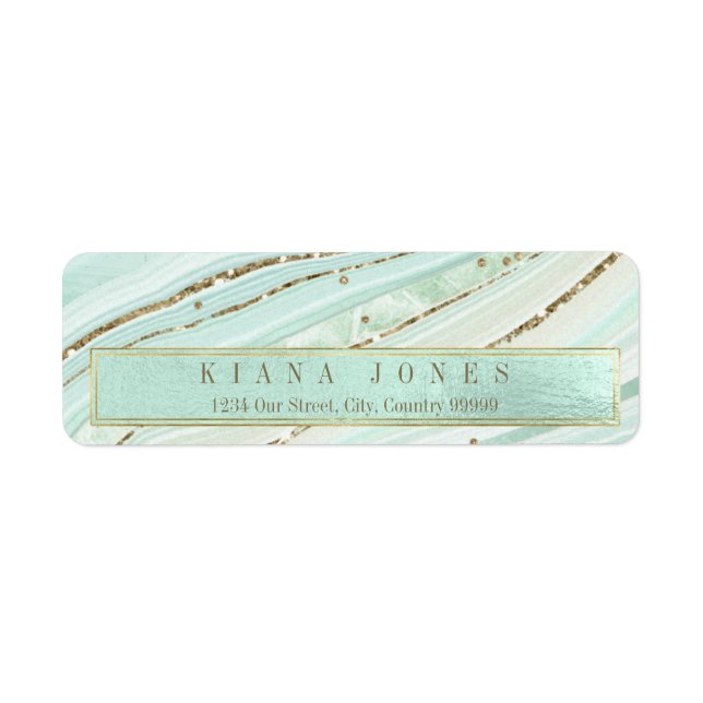 Abstrakt Agate Wedding V1 Mint ID827 (Vorne)