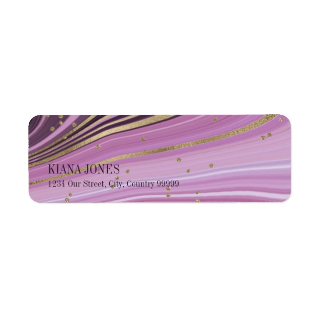 Abstrakt Agate Wedding V2 Mauve ID827 (Vorne)