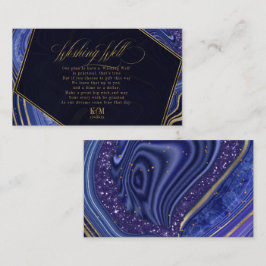 Abstrakt Agate Wishing Well V1 Midnight ID827 Begleitkarte