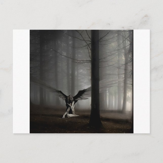 Abstrakt Angel Fallen Angel Postkarte (Vorderseite)