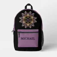 Abstrakt Angel Wings Mandala Fraktal Monogram