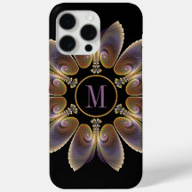 Abstrakt Angel Wings Mandala Fraktal Monogram