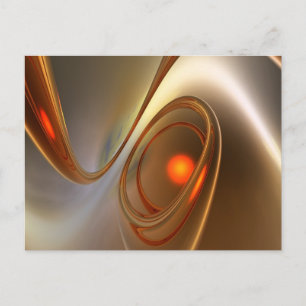 Abstrakt angesagtes und elegantes 3D-Design Postkarte