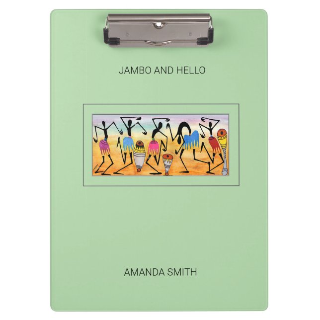 Abstrakt, Aquarellfarbe Phantastisch Break Dance R Klemmbrett (Vorderseite)