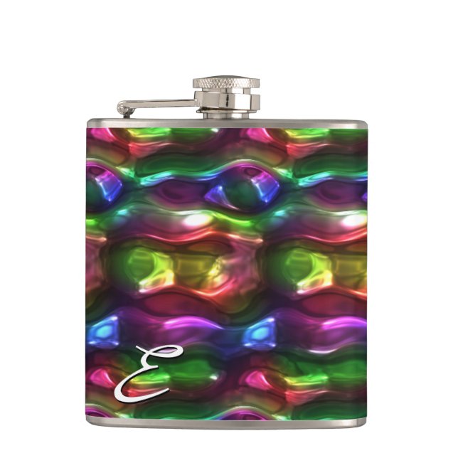 Abstrakt Art. 106 Wrapped Flask Flachmann (Vorderseite)