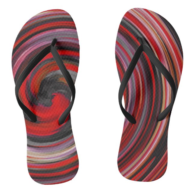 Abstrakt Art #10 Flip Flops (Fußbett)