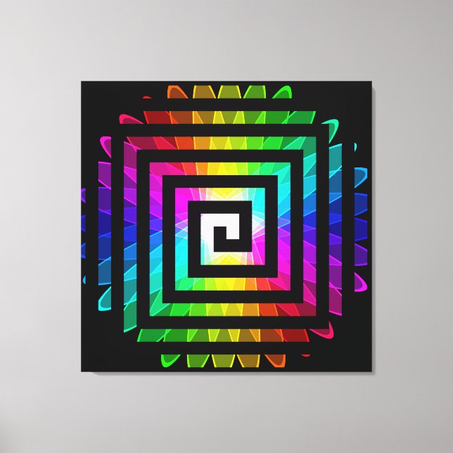 Abstrakt Art. 116 überzogene Canvas Leinwanddruck (Vorderseite)