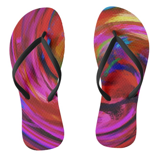 Abstrakt Art #14 Flip Flops (Fußbett)