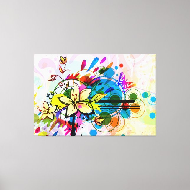 Abstrakt Art. 26 Wrapped Canvas Leinwanddruck (Vorderseite)