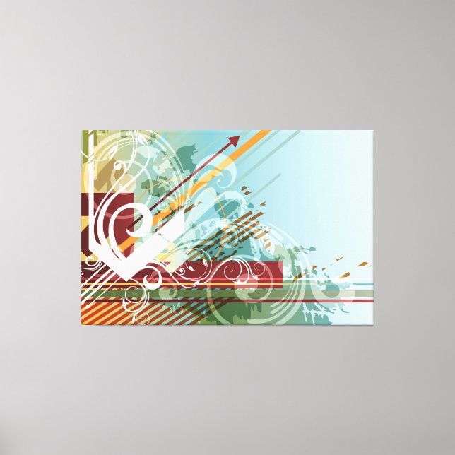 Abstrakt Art. 28 Wrapped Canvas Leinwanddruck (Vorderseite)
