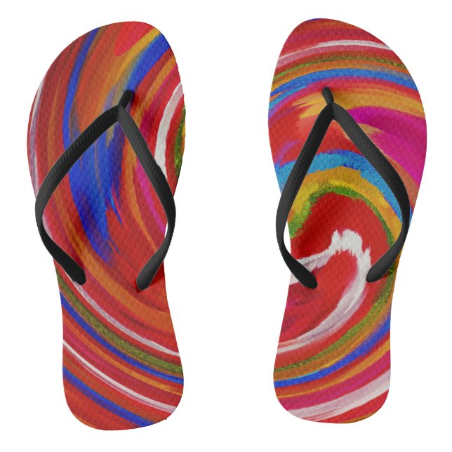Abstrakt Art #29 Flip Flops (Fußbett)