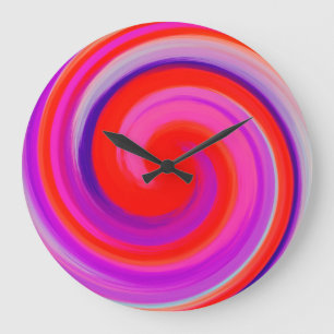 Abstrakt Art. 6 Große Wanduhr