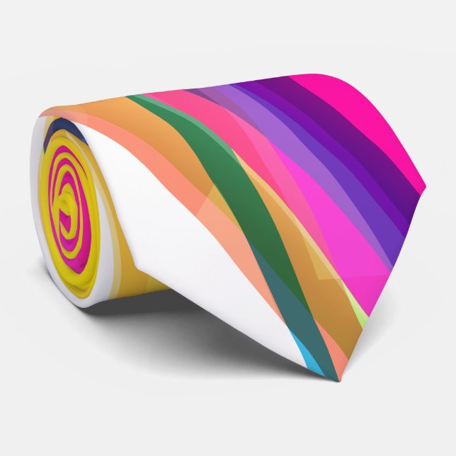 Abstrakt Art. 7 Krawatte (Gerollt)