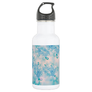 Abstrakt Art Blue Mediation Edelstahlflasche