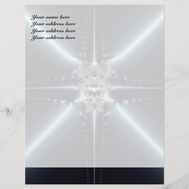 Abstrakt Art Blue Star Briefkopf (Vorderseite)