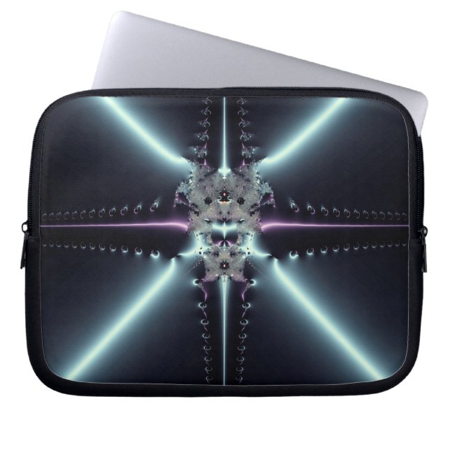 Abstrakt Art Blue Star Laptopschutzhülle (Vorderseite)