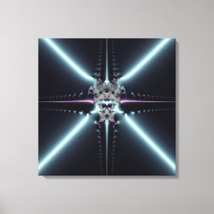 Abstrakt Art Blue Star Leinwanddruck